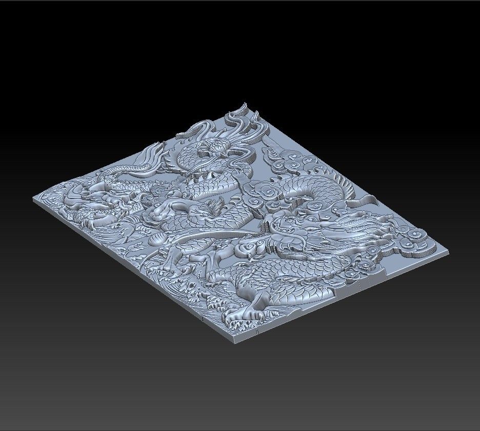 Dragon_wall9.jpg Archivo 3D gratis pared de dragones 3d・Plan para descargar y imprimir en 3D, stlfilesfree