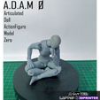 A.D.A.M @ Articulated Dall ActionFigure Model it sah was Neate LAPTOP & 3DPRINTER A.D.A.M 0 (Articulated Doll Actionfigure Model 0) - Resin 3D Printed