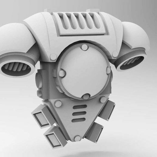 Space Knight Backpack Bit 3D model