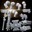 Assault-Marine-presentation-05.jpg 3D file First Line Attack Troopers - Truescale・Model to download and 3D print