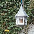 Garden House Bird Feeder18.jpg Fichier STL Mangeoire à oiseaux Garden House・Design imprimable en 3D à télécharger, Job