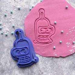 Bender 01.jpg Fichier STL Futurama | Cintreuse à biscuits Bender・Objet pour impression 3D à télécharger
