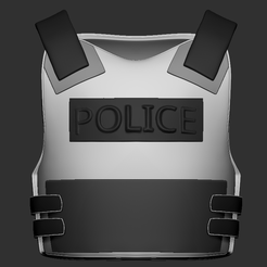 1.png Fichier OBJ Gilet de police・Plan imprimable en 3D à télécharger