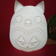 IMG_20240323_210347047.jpg Cat Pumpkin SQUISHMALLOWS ORNAMENT AND ONE TABLETOP TEALIGHT