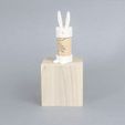 Lapin.jpg STL-Datei Cork Pals: Mr. Rabbit kostenlos・3D-druckbare Vorlage zum herunterladen