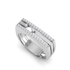 1.jpg 3D file Men's Diamond Ring R 204・3D print design to download