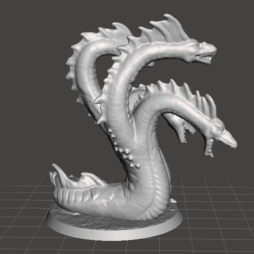 STL file LERNAEAN HYDRA MINIATURE MODEL FOR FANTASY GAMES DnD AND RPG ...