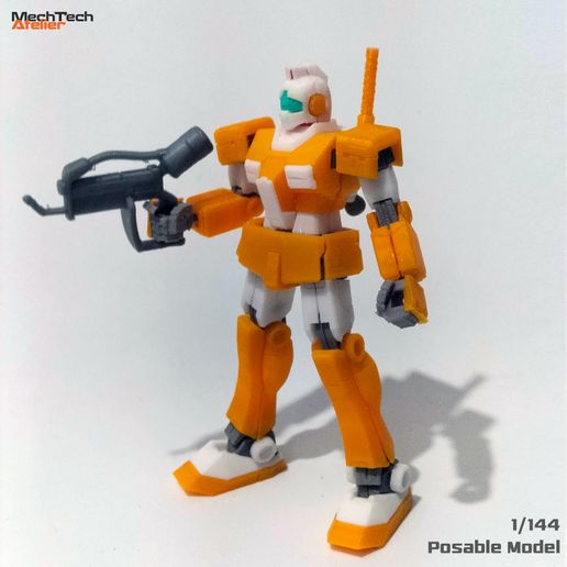 🤖 [1/144] RGM-79L GM Light Armor・ 3D File for 3D printing