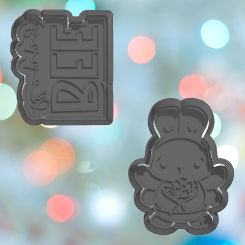 Easter Bee Bunny Cookie Cutter Set