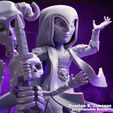 Renders-Bruja-7.jpg Clash Royale Witch - Clash Royale Skeleton - 3D Print Diorama