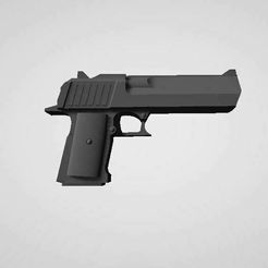 DEagle1.JPG Datei STL Desert Eagle Core 1:12 Action Figure Handgun Accessory・Design für 3D-Drucker zum herunterladen