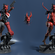 Render2.1.png Hellgirl Model1 3D Print