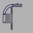 Bed_rotator_to_drain_resin_v6_FRONT_VIEW.jpg Free STL file Anycubic Photon Mono - 90 Degree Bed resin saver drainer bracket・3D printer model to download