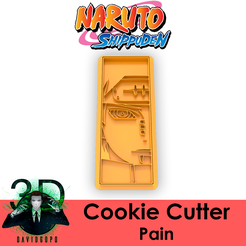 Marketing_Pain.png STL file PAIN COOKIE CUTTER / NARUTO SHIPPUDEN・3D printer design to download, DavidGoPo3D