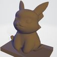 PICA1.jpg 3D printable Pikachu STL file - Bring your favorite Pokemon to life!