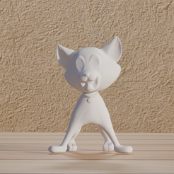 0001.png Fichier 3D Fichier : Figurines Chat Toon au format numérique・Modèle imprimable en 3D à télécharger