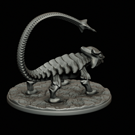 Agascorpion-highpoly-24.png Agascorpion hell monster statue fantasy agama / Scorpio POSE 1