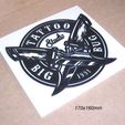 navajas-tatuar-tatuador-tinta-color-cartel-letrero.jpg Tatoo, tattoo shop logo sign for indoor decoration made with 3d-printer