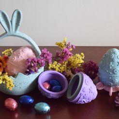 DSC_0155_2k.jpg Free STL file Blossoming Delight (Easter egg)・3D printable model to download
