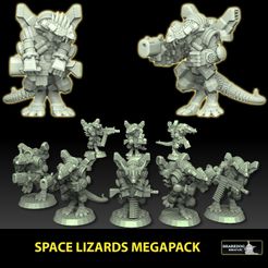 space-lizards-insta.jpg Download file Space Lizards Megapack • 3D printing design, SharedogMiniatures