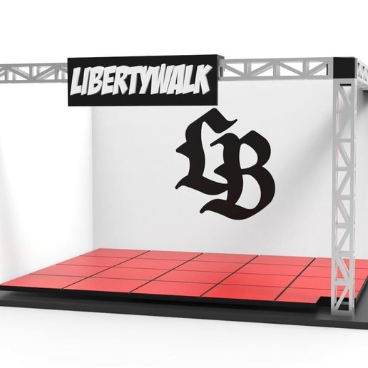 🚶 CARSHOW LIBERTY WALK DISPLAY STAND - 1/64 DIORAMA - LBWK・ STL File ...
