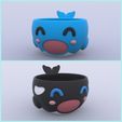 page.jpg Cute Whale Killer Whale Flower Pot Pencil Pen Cup holder organizer