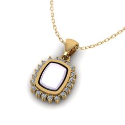 1.jpg Fichier 3D Pendentif perle et diamant P 070・Plan à imprimer en 3D à télécharger