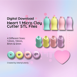 STL file MELTING HEART CLAY CUTTER SET 🫠・Model to download and