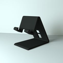 model_haut.jpg Free OBJ file Support for smartphone・3D printable model to download