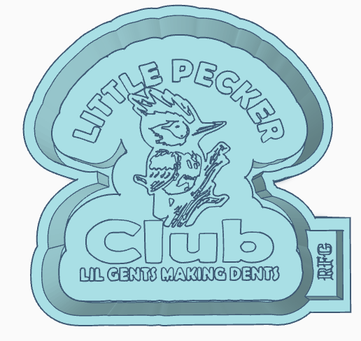 Little Gents Freshie Mold Housing 3D model