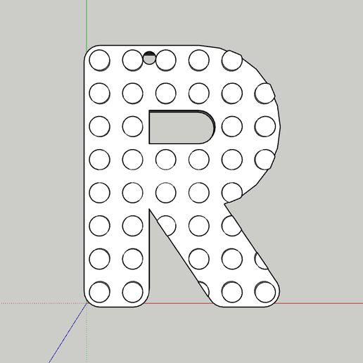 🚧 Letter R Construction Brick・ STL File for 3D printing・Cults