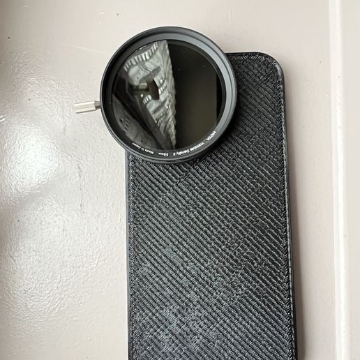 iphone 13pro max shell with 58mm photo filter adapter 3D model