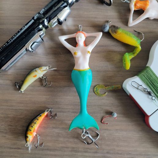Mermaid Lure  The Most Attractive Fishing Bait (censored) STL File  for 3D printingCults