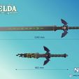 Folie24.jpg Master Sword - Zelda Tears of the Kingdom - Decayed and Fused - Life Size
