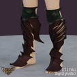 1.png Fantasy Minthara Spidersilk Boots Plates Baldrurs Gate 3 STL