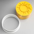 render.jpg Sun Cookie Cutter Stamp