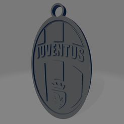 Juventus.jpg STL file Juventus Keychain・Model to download and 3D print