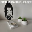 1.jpg Tealight candle holder -buddha