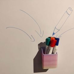 IMG_20181229_114850.jpg STL-Datei Whiteboard-Stifthalter kostenlos・Modell für 3D-Druck zum herunterladen