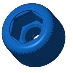 m14.jpg Archivo STL gratuito Empuñadura moleteada para tuerca / tornillo M14 H・Objeto para descargar e imprimir en 3D