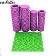 2.png Texture Roller Polymer clay / Moroccan Seamless Pattern Pattern 132 *2 Size- Solid,Hollow/ Digital STL File* File For Use In A 3D Printer