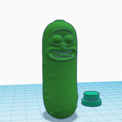 Rick-Tooter-1.png STL file Pickle Rick Tooter Bullet Snuffer Straw Recreational・3D printer design to download
