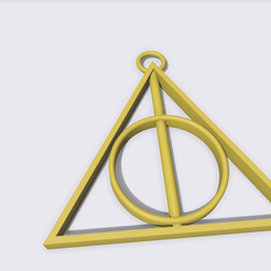 dhpendantspin.png STL file Deathly Hallows Spin Pendant・3D printable model to download