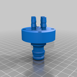 Micro_manifold_-_multiport_-_4_port_fused_unit.png Free 3D file Micro Irrigation Manifold・3D printer design to download