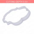 Plaque_1~5.75in-cookiecutter-only2.png Plaque #1 Cookie Cutter 5.75in / 14.6cm