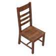 6.jpg Wooden Chair 3D Model