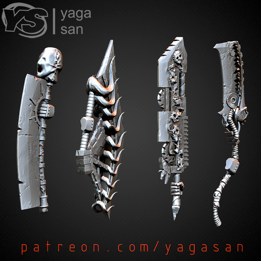 2.png Download STL file CSM Great Sword Weapons PACK • Design to 3D print, yagasan