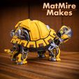 MatMireMakes_RoboTortoise-0059.jpg RoboTortoise, Articulado, Imprimir no local, Robô tartaruga Flexi giro