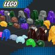 Lego-Minifigures-Hair-1.jpg Archivo STL Lego - Minifiguras Pelo・Plan imprimible en 3D para descargar