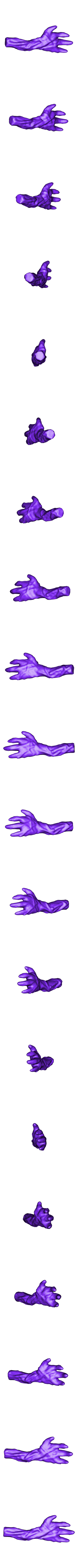 Armright_left.stl Baby Groot Vase 3D print model